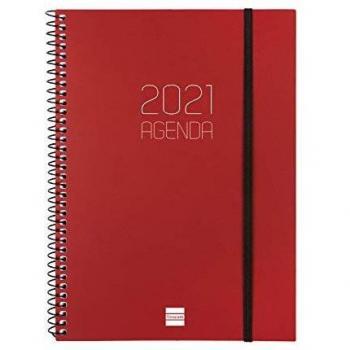 Agenda Finocam Opaque Semana Vista 165 x 242 cm Color burdeos