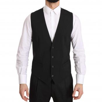 Dolce & Gabbana Gray Gilet STAFF Regular Fit Formal Vest - IT50 | L