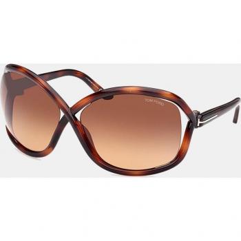 Tom Ford Classic Butterfly Sunglasses Brown Havana, Size: 68 MM, Female