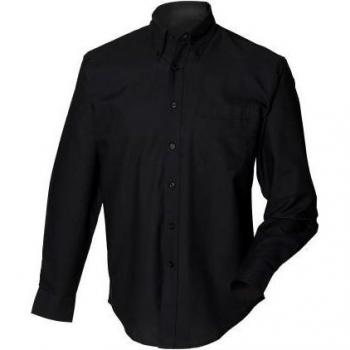 Henbury Camisa de trabajo Oxford clásica de manga larga HB510 para hombre