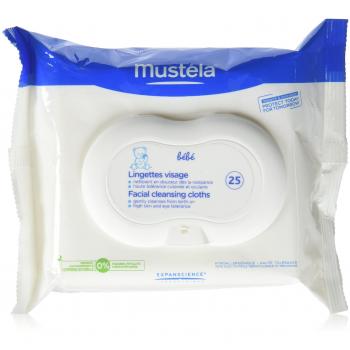 Toallitas Physiobebe Mustela limpieza facial, 25 ud