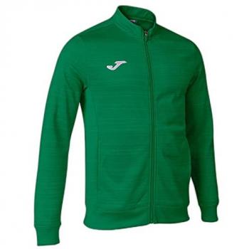 Chaqueta de chándal hombre Joma Grafity III verde con cremallera, diseño moderno, material ligero y transpirable, ideal para actividades deportivas y uso diario