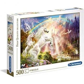 Sunset Unicorns Puzzle 500 Pieces - High Quality Collection by Clementoni