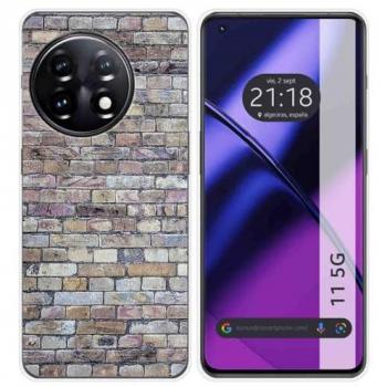 Funda de Silicona para OnePlus 11 5G con Diseño Ladrillo 02 y Dibujos