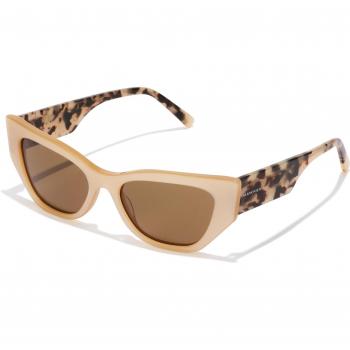 HAWKERS Manhattan-Nougat Olive Gafas de Sol para Adulto Unisex, Color Rojo/Carey, Diseño Ojo de Gato Beige