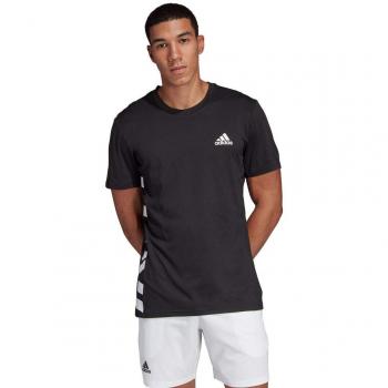 adidas Escouade tee Camiseta, Hombre, Negro/Blanco, L