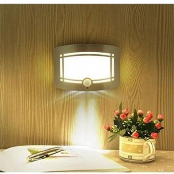 Goeswell LED Noche de ligero aluminio de la Sensor de movimiento de luz pared encendido / apagado automático para el interior dormitorio Cocina
