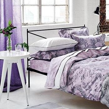 Designers Guild D68 - 3788101 - 101032-dg Filigriana sábana amatista, satén de algodón, Amethyst, 270 x 300 cm