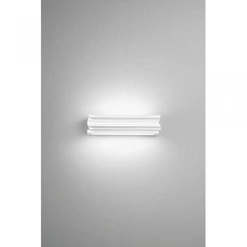 Aplique de Yeso Flow con Difusor de Vidrio Satinado 2xE14 37x10x11 cm