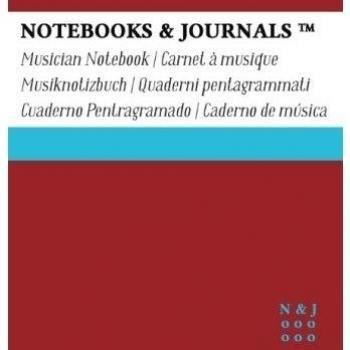 Cuaderno de MÚsica Notebooks & Journals, Pocket, Rojo, Tapa Blanda: