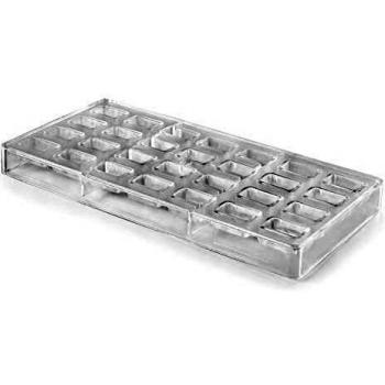 LACOR Molde Bombón Rectangular, Blanco, 28x28x3 cm