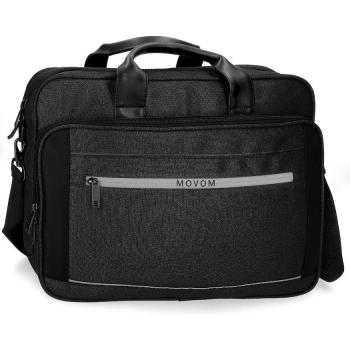 Maletín portaordenador Trimmed Movom Negro con Cremallera