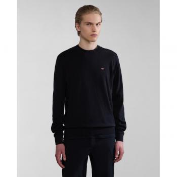 Jersey de hombre Napapijri Decatur 5 negro con cuello redondo