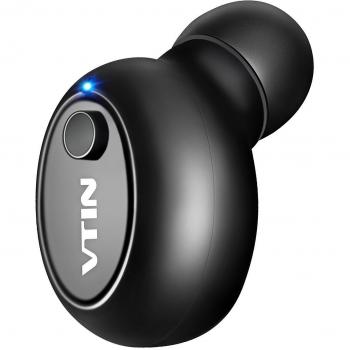 Mini auricular bluetooth, VicTsing bluetooth 4.1 inalambricos y EDR, Manos libres y Cancelación de Ruido, In Ear auriculares con micrófono Para hacer llamadas en coche y oficina etc- Negro