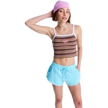 Bermudas Roxy Scenic Route Turquesa Mujer Talla M 100% Algodón