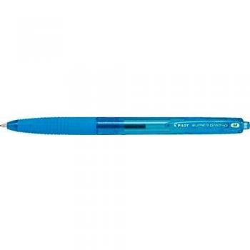 Bolígrafo Pilot Super Grip G Retráctil Punta de 1.0mm Trazo de 0.4mm Tinta de Aceite Grip Ergonómico Color Azul Claro
