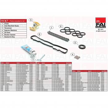 FAI Autoparts tck7  maletín con juego de cadena