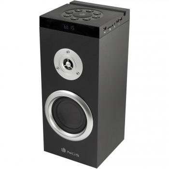NGS SKYDUSK, Torre de Sonido Bluetooth NGS Skydusk, 30W, Radio FM, Lector de Tarjetas SD/USB