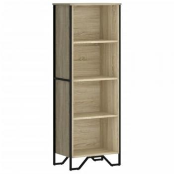 Estantería de madera de ingeniería roble Sonoma 50x31x137,5 cm Marrón