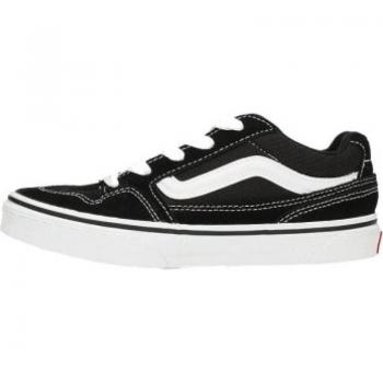 Zapatillas Vans Caldrone Negro Niño - Zapatillas casuales para niño y niña, modelo VN0005W6, color negro, diseño deportivo