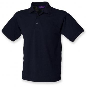 Henbury Heavy Pique Polo Shirt : Color - Navy : Size - S