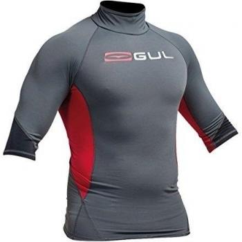 2016 Gul Xola Short Sleeve Rash Vest Ash/Red RG0338-A9 Sizes- - Medium