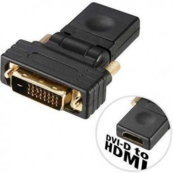Adaptador Flexible DVI-D a HDMI Akasa - Negro