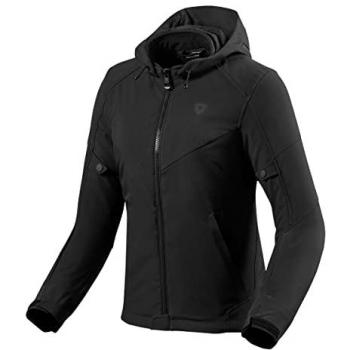 Chaqueta de Moto REV'IT! Afterburn H2O Mujer Negra - Chaqueta textil impermeable, diseño específico para damas, color negro, talla 36