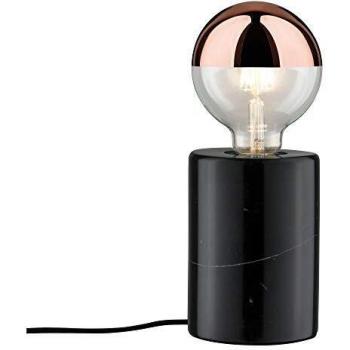 Lámpara de mesa Neordic Nordin E27 máx. 20W color negro con base de mármol