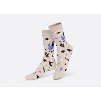 Calcetines Zodiaco Virgo Talla Única Beige