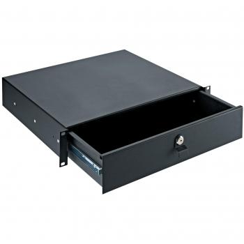 Cajón Rack 2U K&M 49122 Negro - Almacenamiento Seguro para Equipos de 19