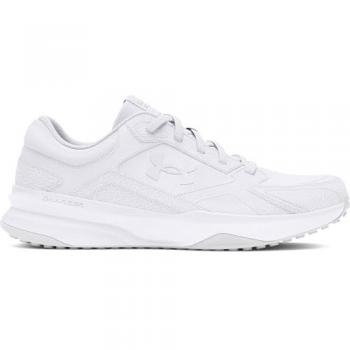 Under Armour Edge Leather Trainers Blanco EU 40 Hombre - Zapatillas de Entrenamiento para Hombre, color blanco con detalles en gris halo, talla 40 EU
