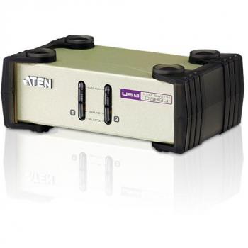 Aten CS82U 2-Port PS2/USB Desktop KVM Switch with Custom KVM Cable Sets