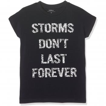 NAME IT Nitingrid Capsleeve Top Nmt, Camiseta para Niñas, Azul