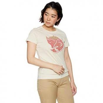 Camiseta de Mujer Fjällräven Arctic Fox Print de Algodón Orgánico Color Blanco Talla S