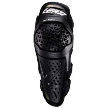 Leatt Dual Axis Pro Rodillera y Espinillera Negra - Protectores de rodilla y espinilla con protección rígida y espuma anti-impacto, talla XXL
