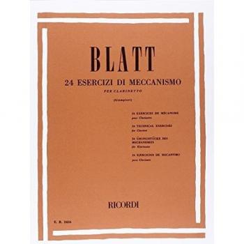 Ejercicios de Mecanismo para Clarinete - 24 Ejercicios Blatt