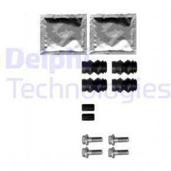 Kit de reparación de frenos DELPHI LX0358 - Juego de pastillas de freno y casquillos guía