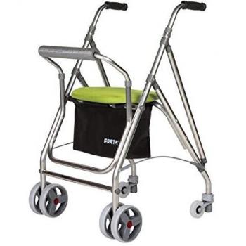 Forta fabricaciones - Andador de 4 ruedas para ancianos Kanguro FORTA - Kanguro, Verde
