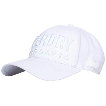 Superdry Kobe Satin Stitch Cap Gorra de béisbol, Blanco