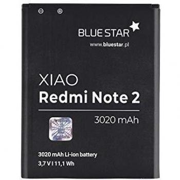 Blue Star Premium - Batería de Li-Ion litio 3020 mAh de Capacidad Carga Rapida 2.0 Compatible con el Xiaomi Redmi Note 2 / Note 2 Prime