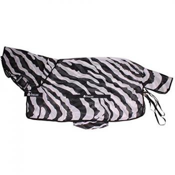 Manta Antimoscas Bucas Buzz-Off Cebra con Cuello Completo 1,55 m