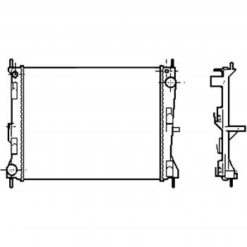 Radiador de motor HELLA 8MK 376 781-161 para refrigeración del motor