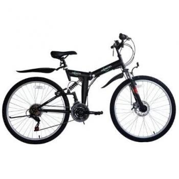 Ecosmo 21SP Shimano-26SF02BL - Bicicleta de montaña plegable, ruedas de 26 pulgadas