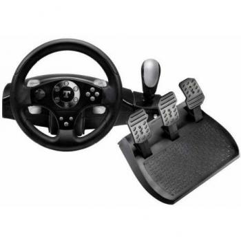 Thrustmaster RGT FFB Clutch, Rueda + Pedales, PC, D-pad, Digital, Con cables, Negro