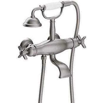 Bañera-ducha termostática con soporte Ducha de mano anticalcárea y flexo doble engatillado. Inversor integrado en el regulador de caudal.-24217609AC