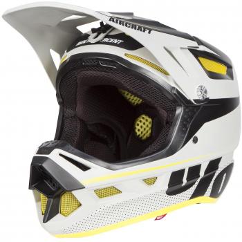 100% Aircraft DH - Casco de Bicicleta - Incl. MIPS Gris/Blanco Contorno de la Cabeza M|57-58cm 2019