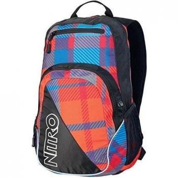 Nitro Snowboards Lection - Mochila multicolor plaid red-blue Talla:45 x 28 x 15 cm