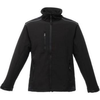 Chaqueta Softshell de Trabajo Regatta Sandstorm para Hombre (Resistente y Repelente al Agua) - Color Marino/Negro