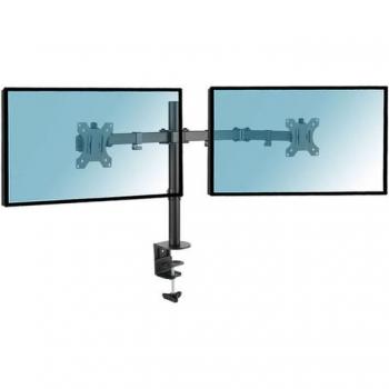 Soporte de Mesa Kimex para 2 Monitores de 13 a 32 - VESA 100x100, Máx. 8Kg, Giratorio e Inclinable